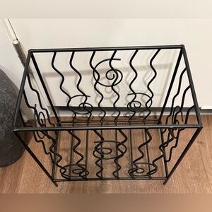Vintage Wrought Iron Magazine Rack- Amazing Piece!